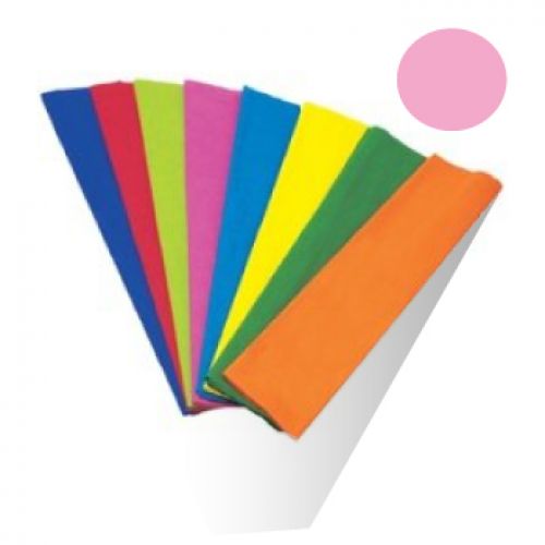 Papel Crepe 50x250cm Rolo Cor Rosa , Sadipal , 12312417 , 4001868827767
